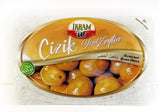 scratched green olives arabic grocery 200g